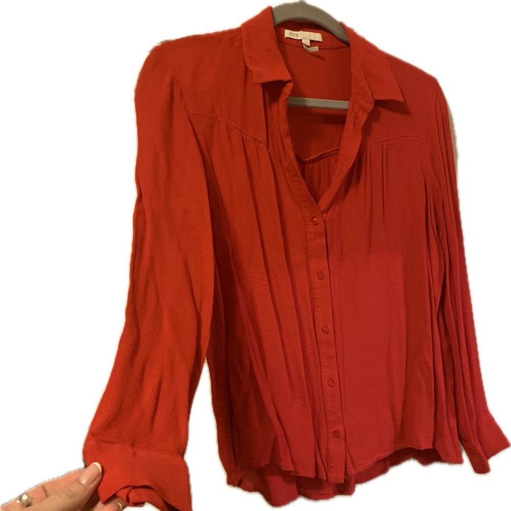 MAJE bright red shirt size 3